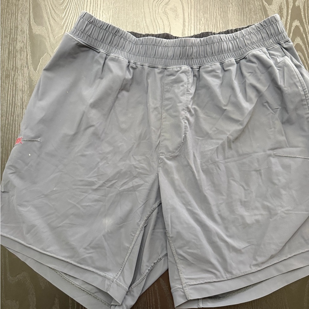 RHONE Light Gray Athletic Shorts